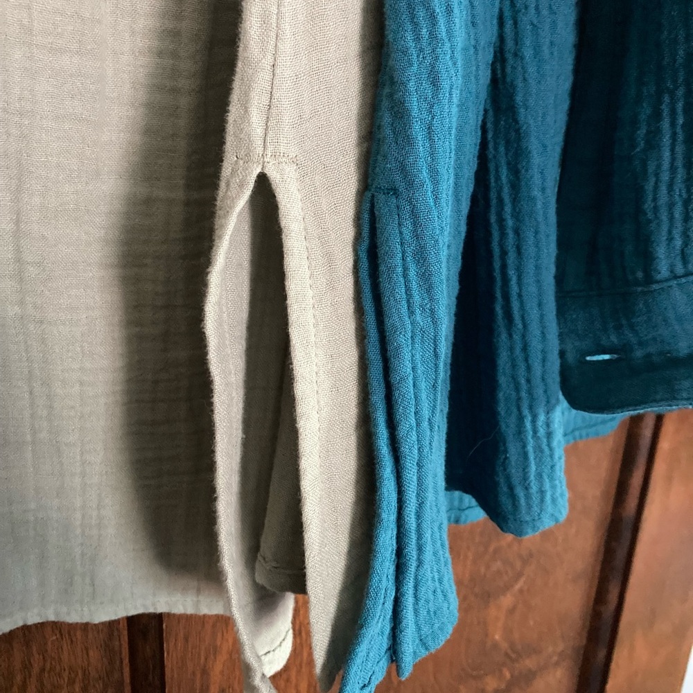Jjill. 100% cotton gauze shirts/tunics - Picture 6 of 8